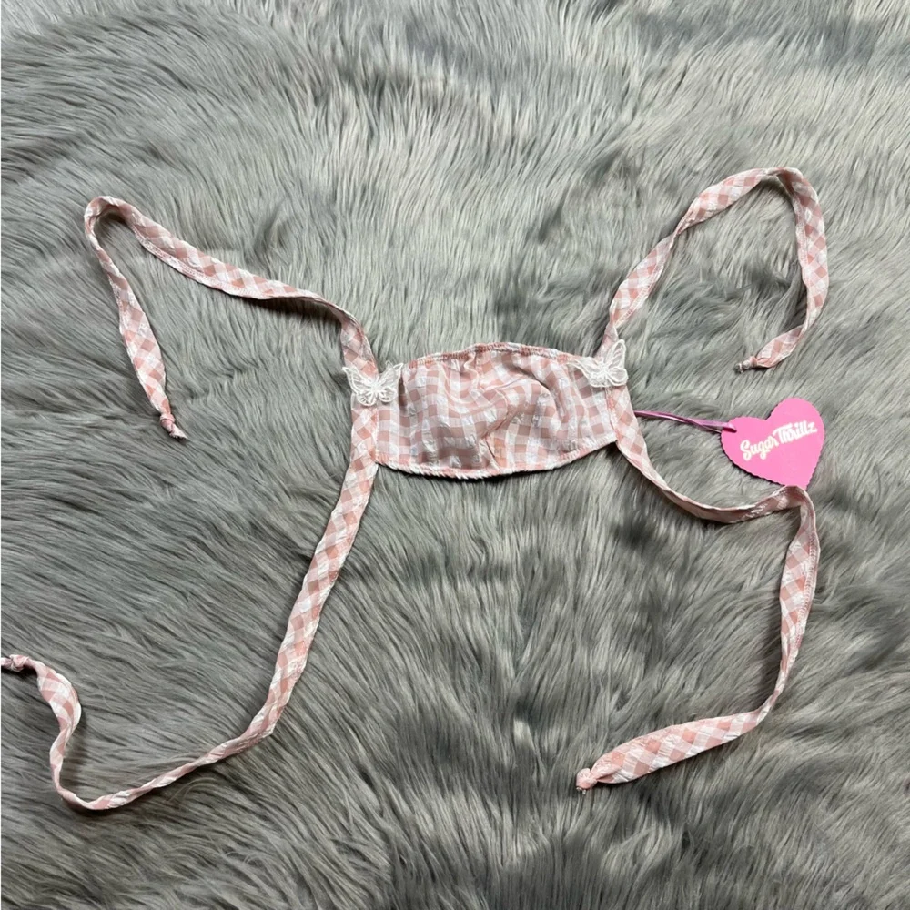 Sugar thrillz dollskill slice of heaven gingham face mask